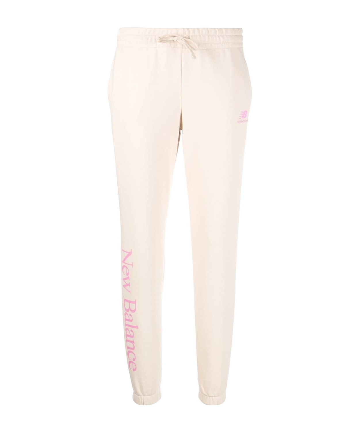 New Balance Logo Print Track Pants In Pink