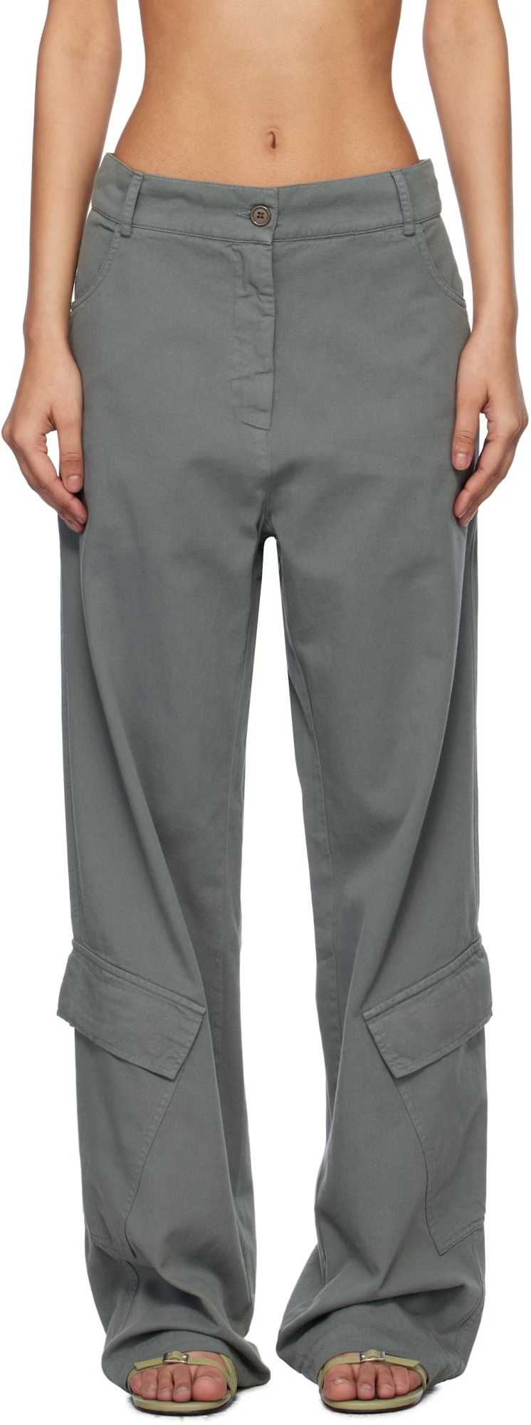 Gimaguas Gray Irina Trousers In Gray