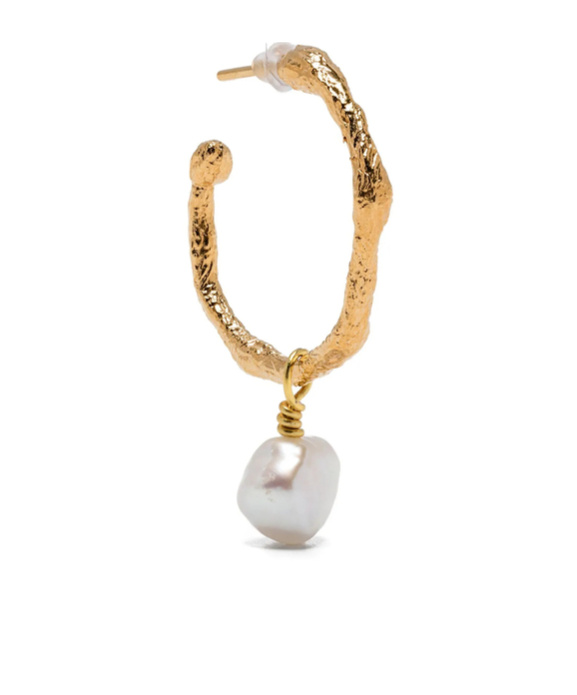 Forte Forte Single Pendant Earring In Gray