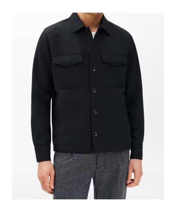 Rag & Bone Long Sleeve Casual Jacket In Black
