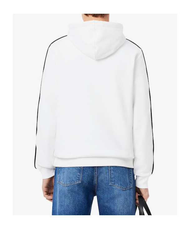 Lacoste Striped Sweatshirt In White