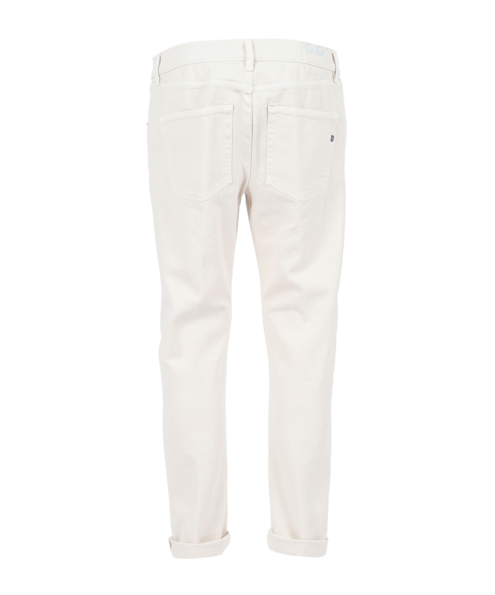 Dondup Denim Trousers With Belt Loops In White