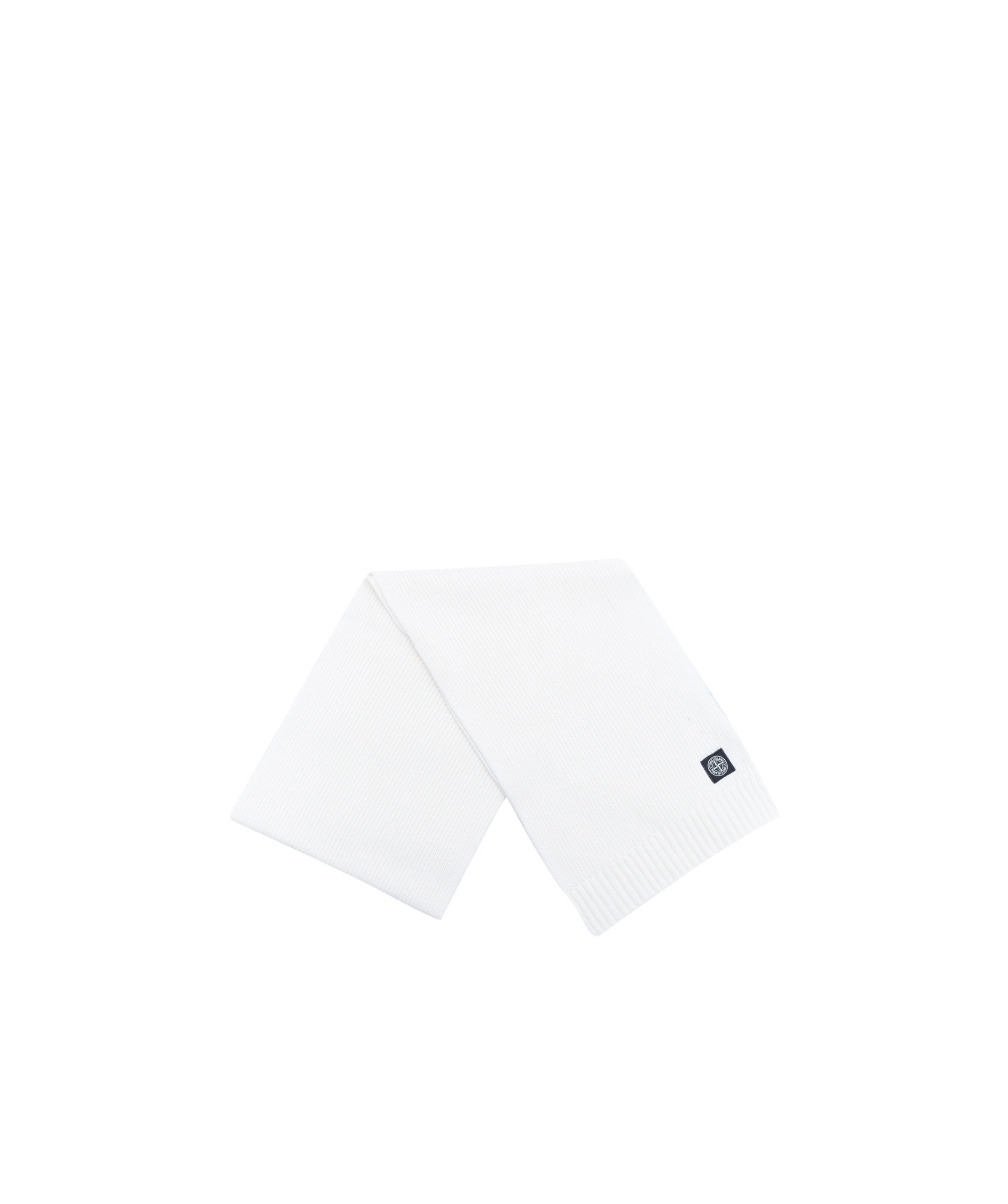 Stone Island Compass-badge Scarf In White