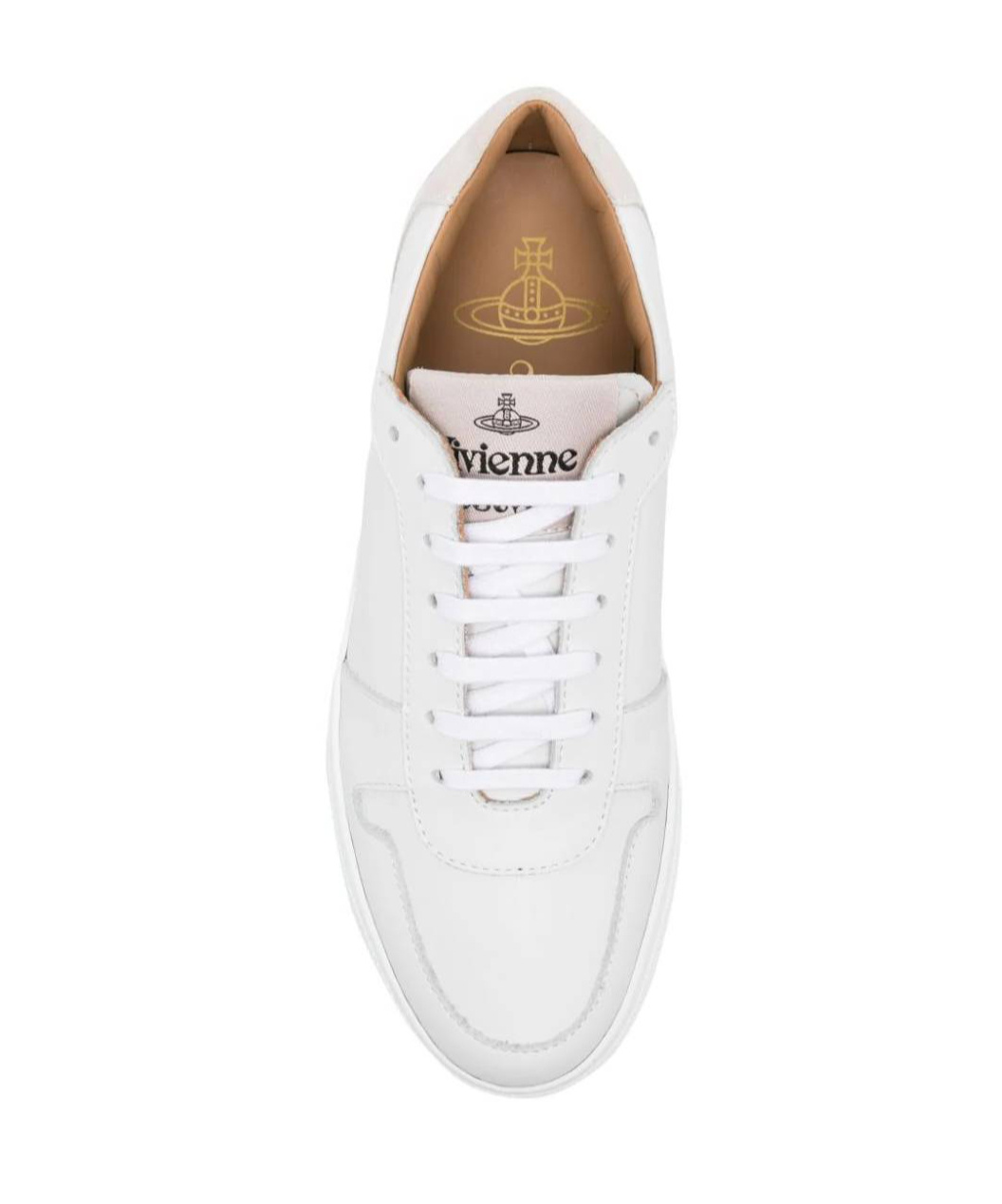 Vivienne Westwood Orb-print Leather Sneakers In White
