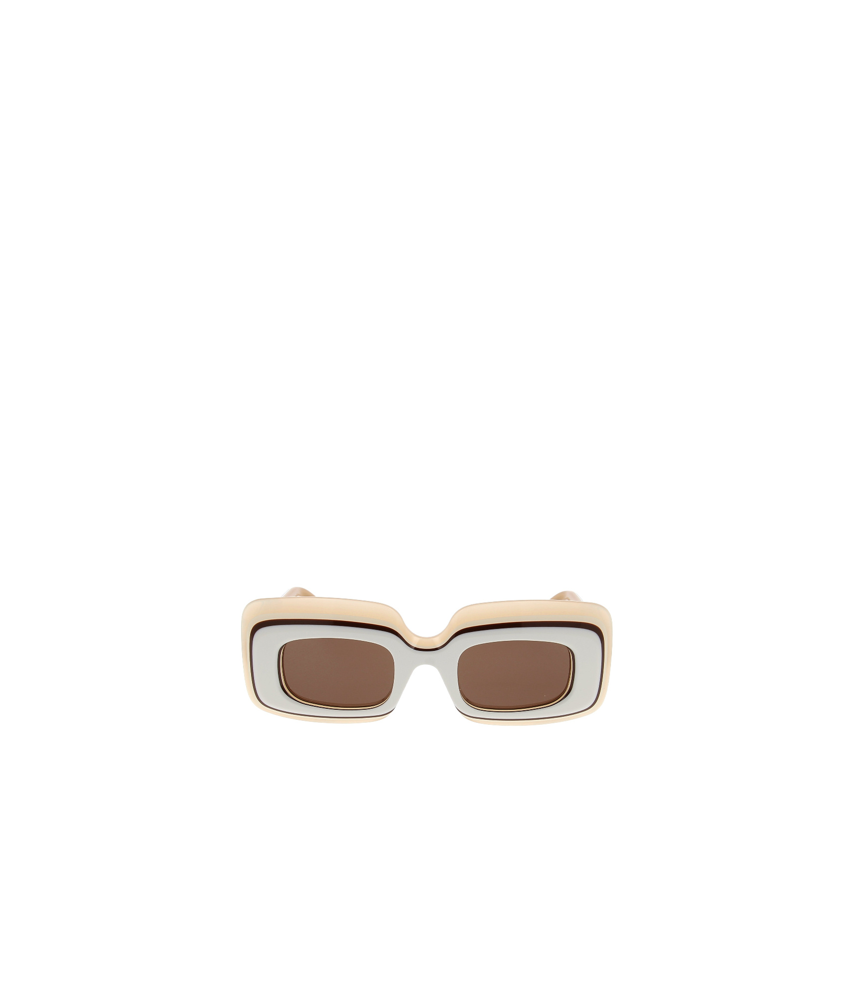 Loewe Geometric Frame Sunglasses In Brown