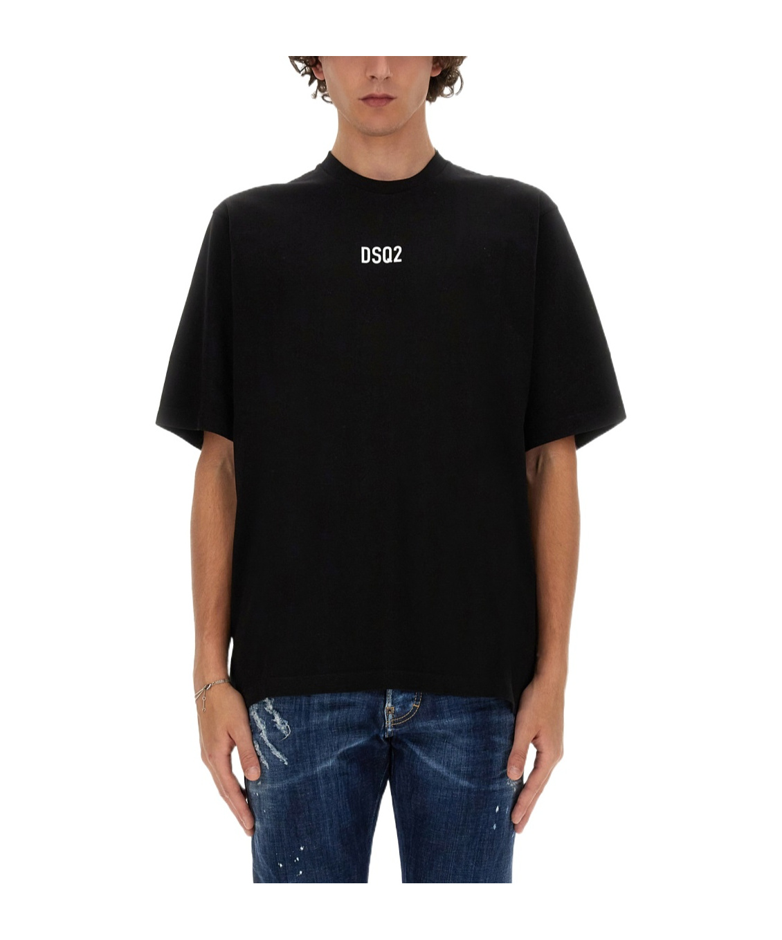 Dsquared2 Dsquared Men "dsq2" Loose Fit T-shirt In Black