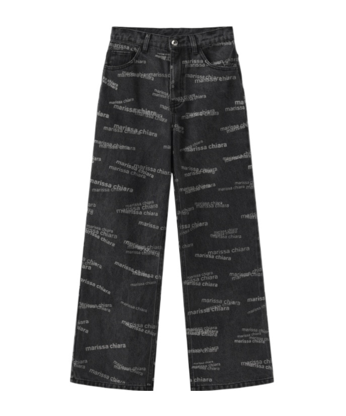 Marissa Chiara Belt Loop Jeans In Black