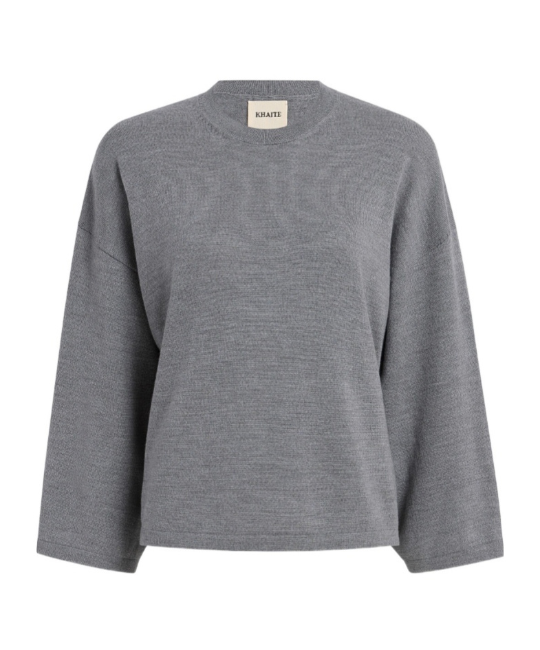 Khaite Darcy Wool Sweater In Gray