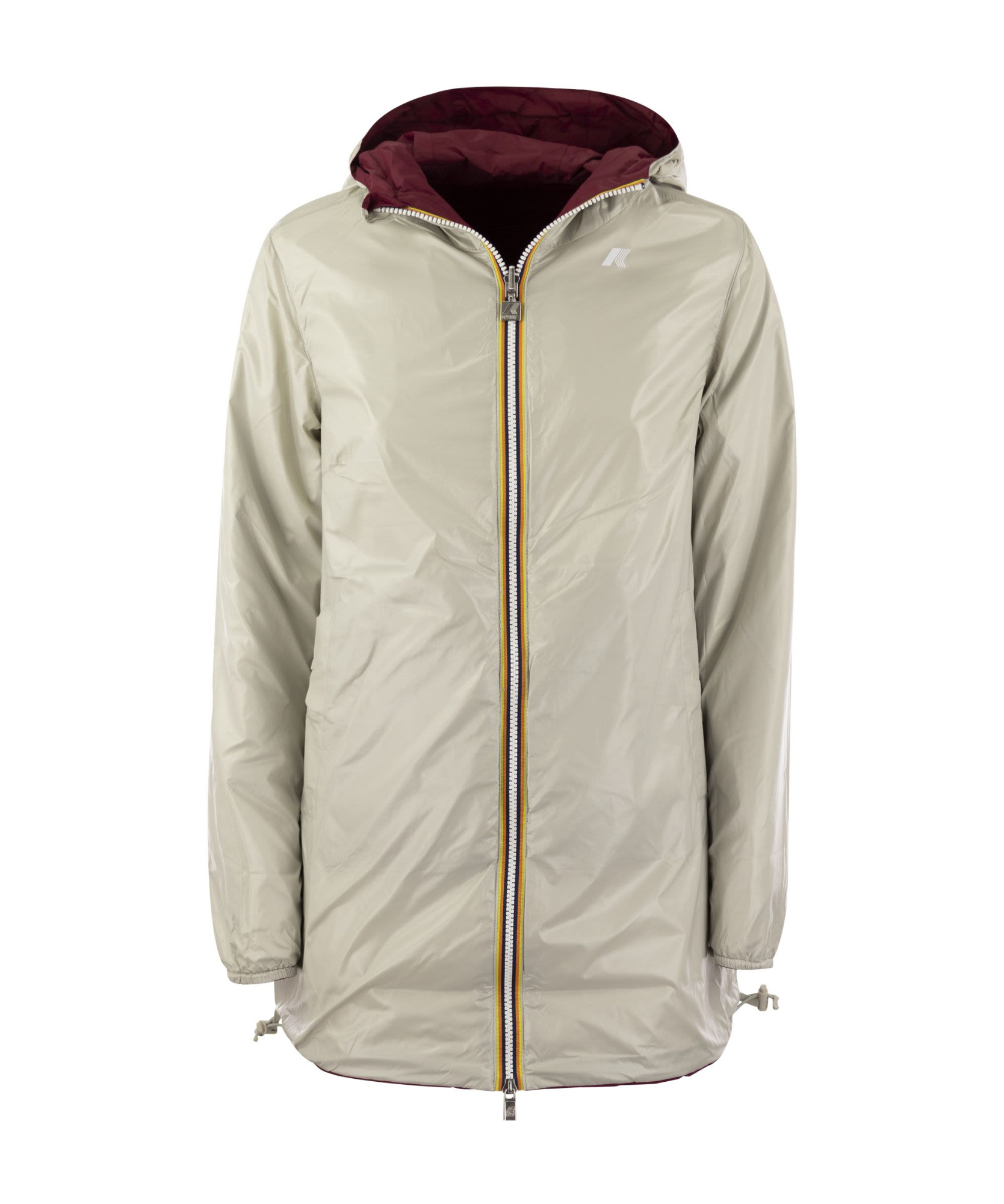 K-way Sophie Plus - Reversible Hooded Jacket In Red