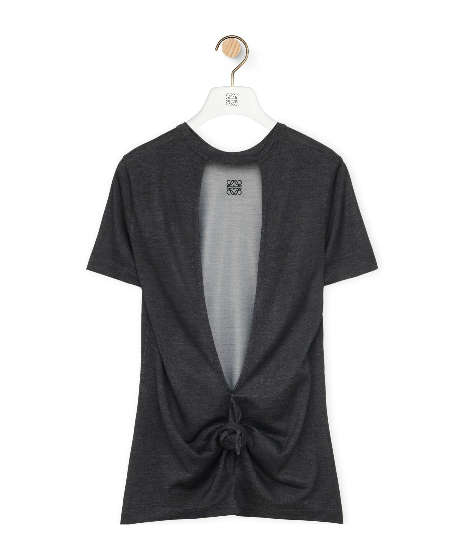 Loewe Knot V-back T-shirt In Gray