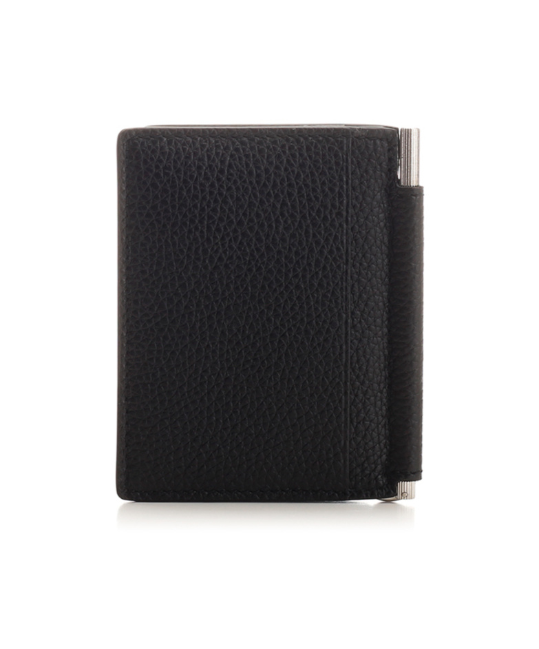 Tom Ford Money-clip Leather Wallet In Black