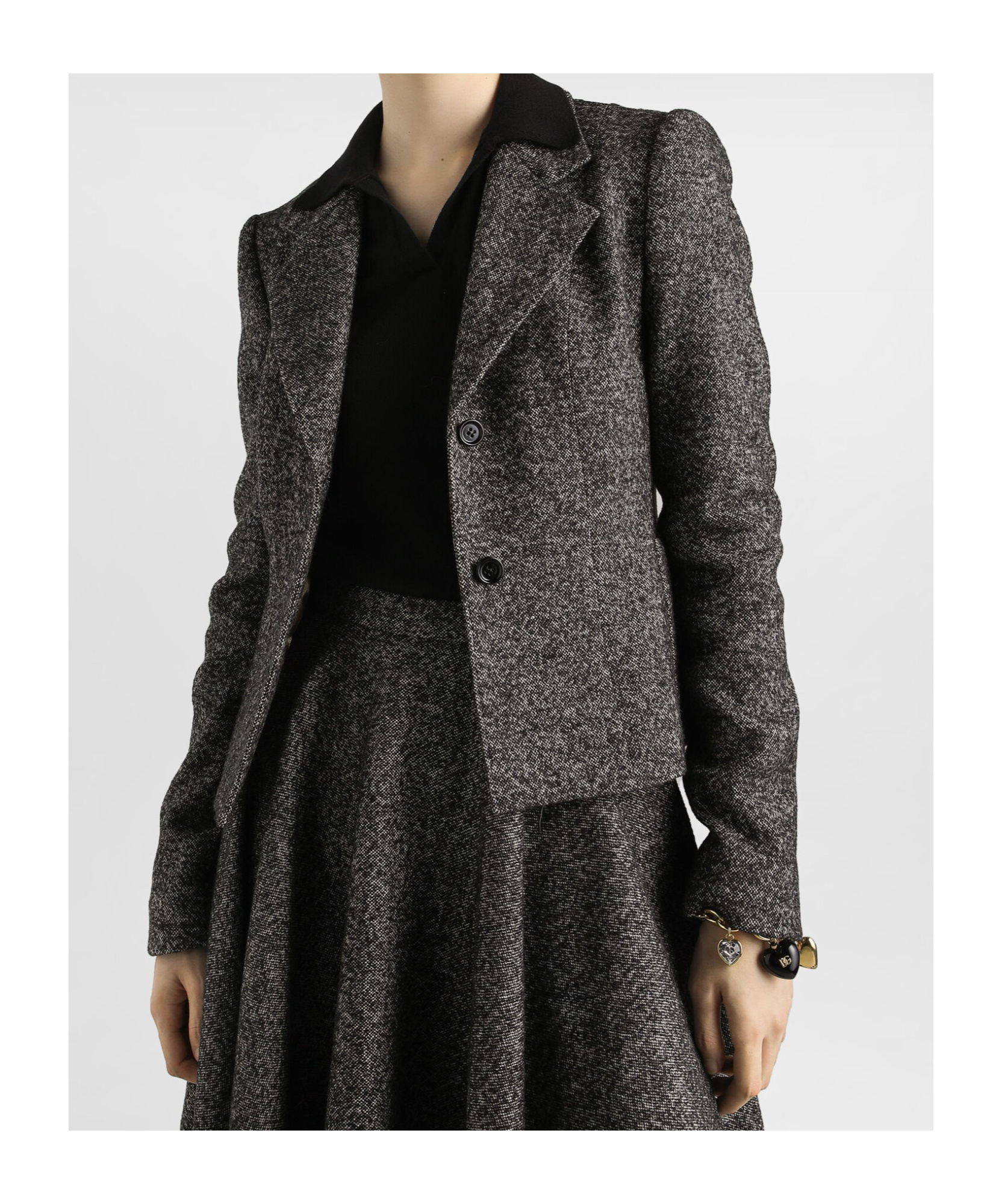 Dolce & Gabbana Tailored Single-breasted Wool Jacket With Textured Fabric In Green