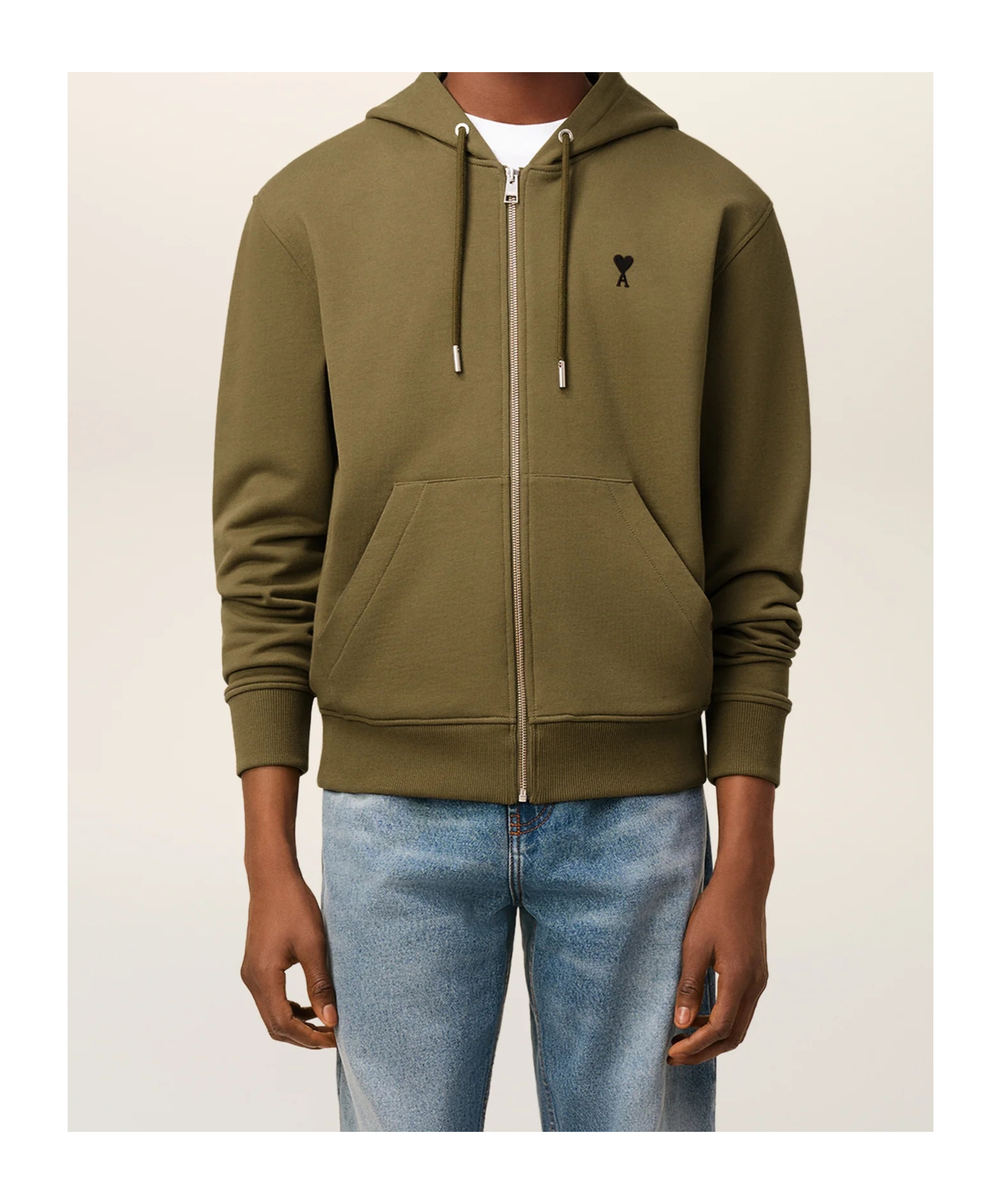 Ami Alexandre Mattiussi Ami Paris Adc Hsw765 Molleton In Brown