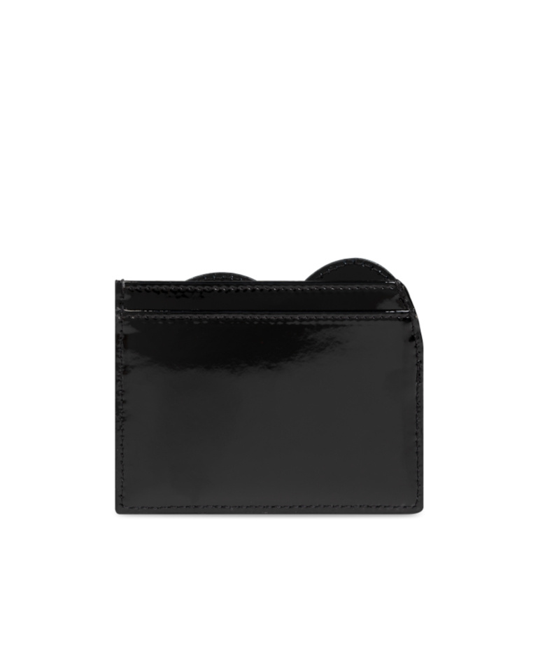 Vivienne Westwood Heart Card Holder Wallet In Black