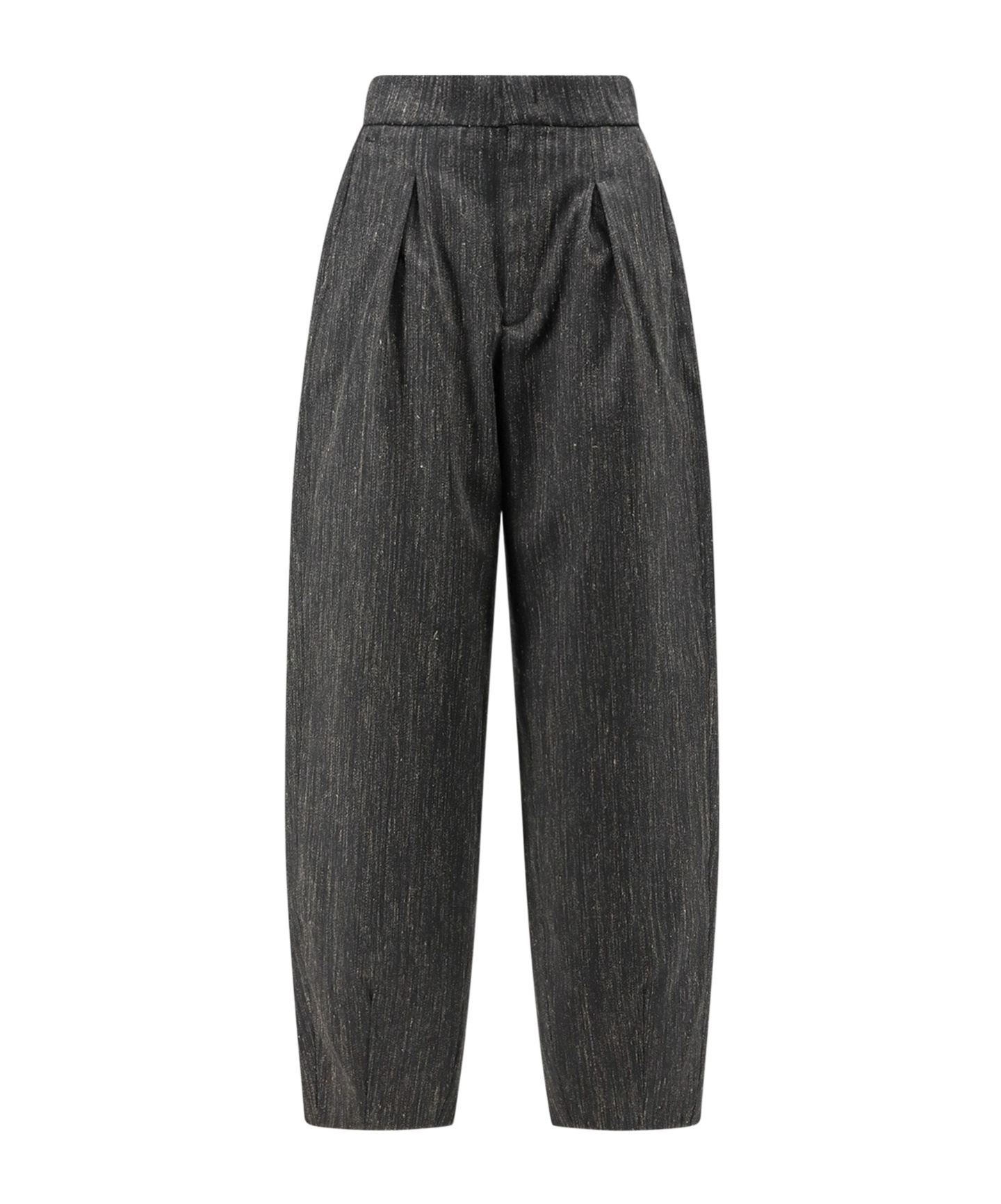 Soeur Baptiste Pleated Wide-leg Pants In Gray