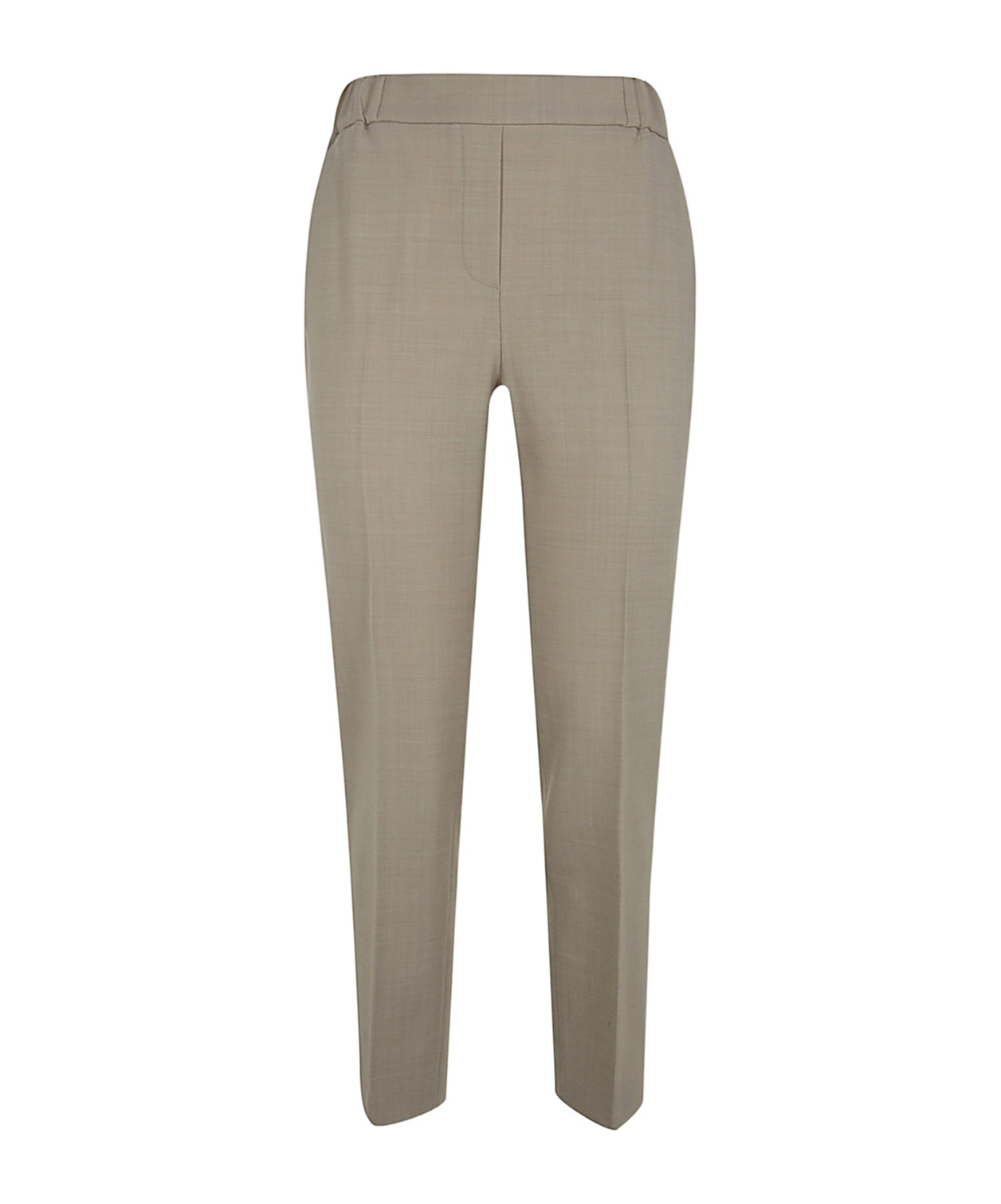 Antonelli Elastic Waist Casual Pants In Nude