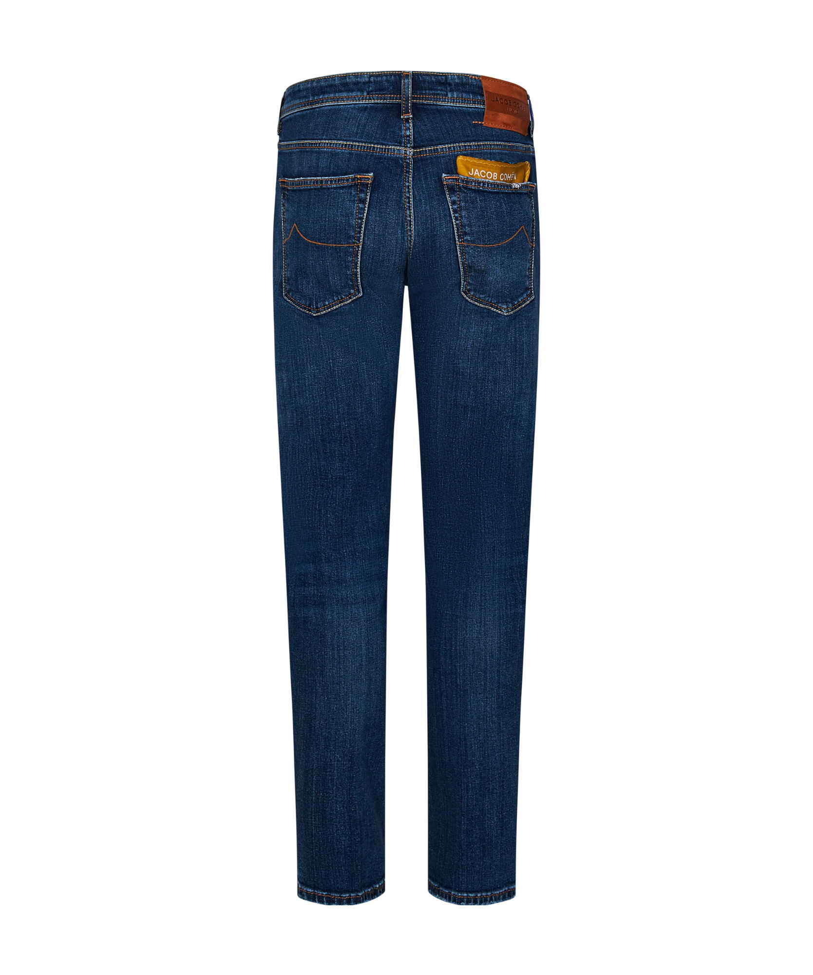 Jacob Cohen Blue Slim Five Pockets Jeans With Logo Patch In Blue