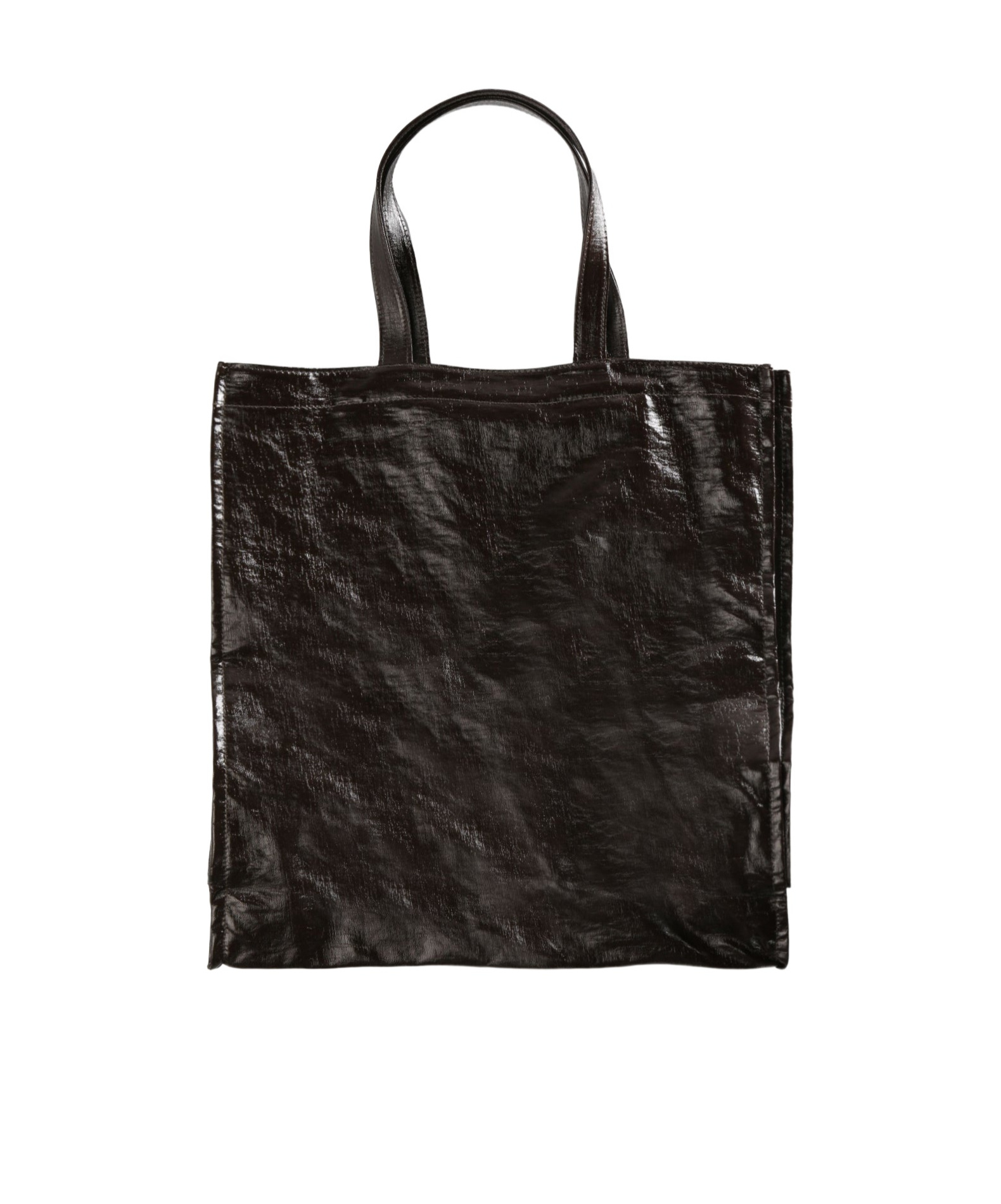 Uma Wang Double-handle Handbag In Black
