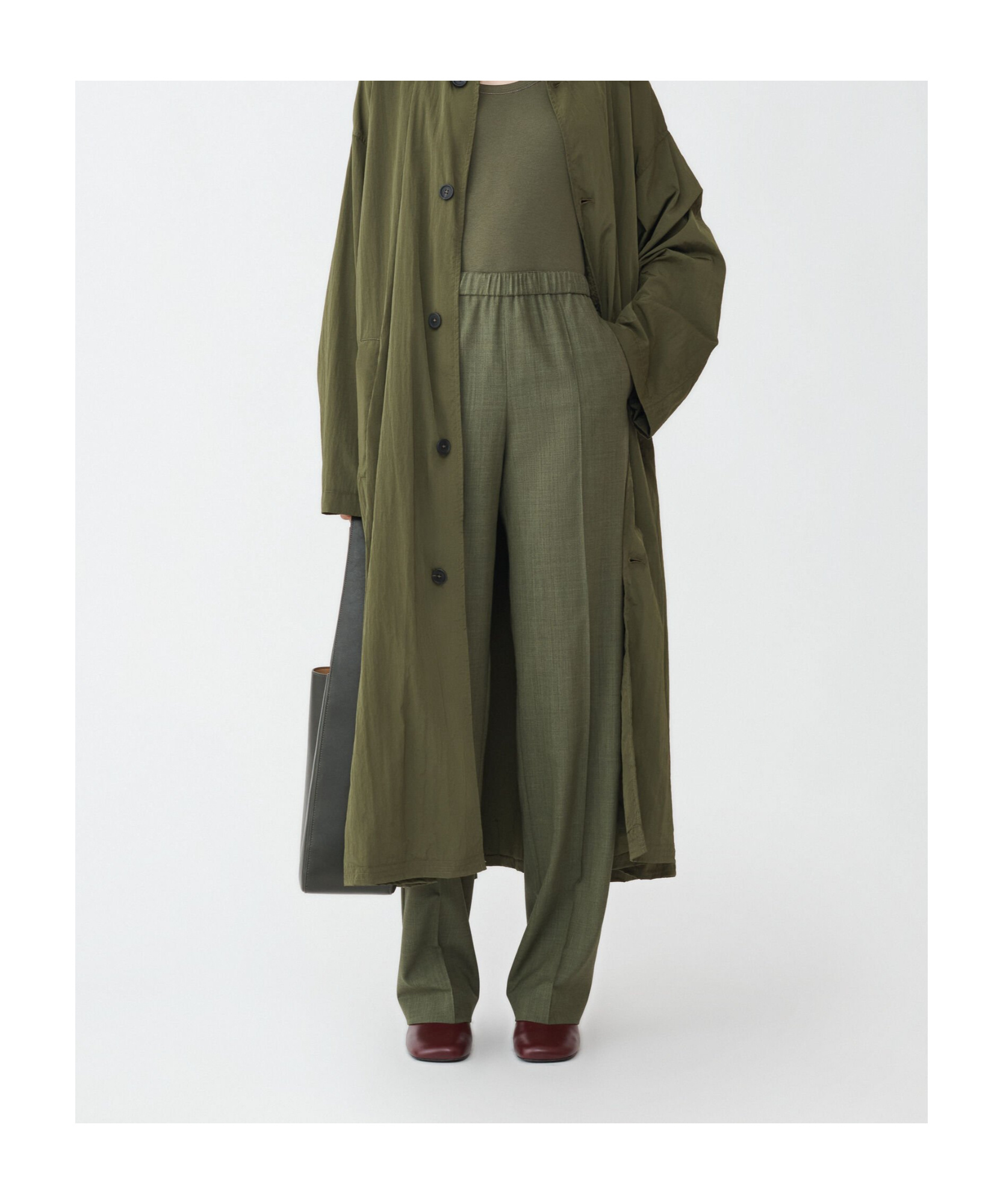 Fabiana Filippi Bistretch Wool Jogging Fit Trousers In Green