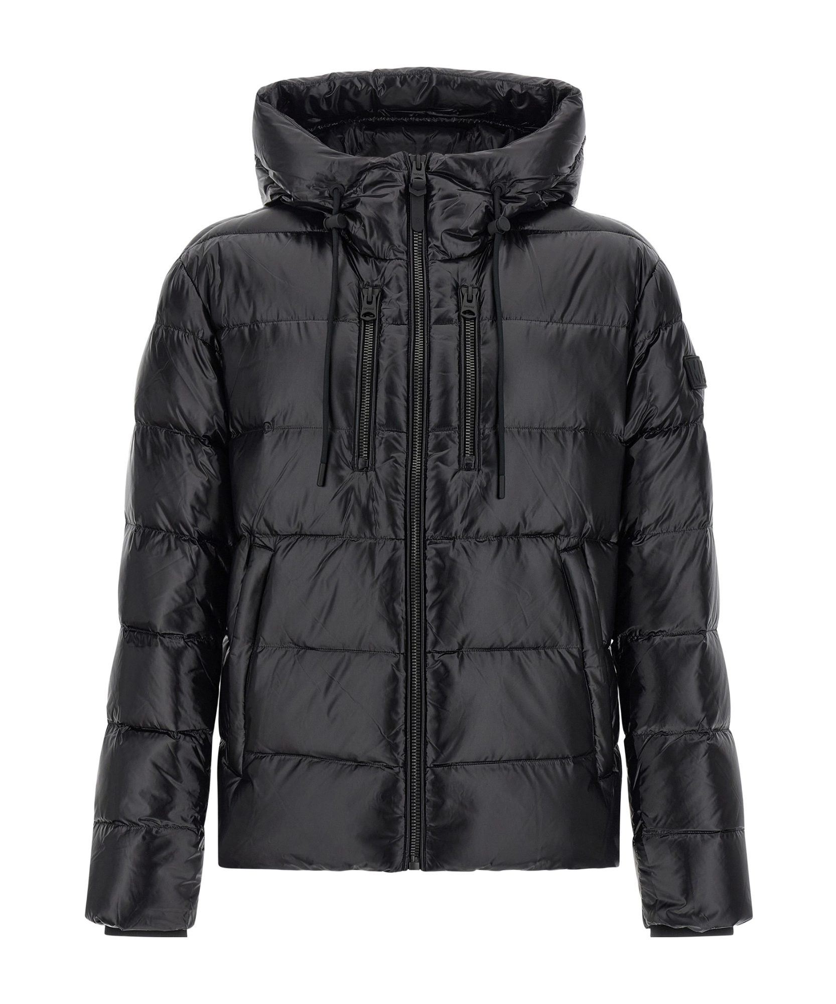 Mackage Long-sleeved Hooded Cotton Jacket In Black