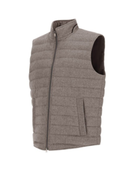 Herno Cashmere And Silk Sleeveless In Gray