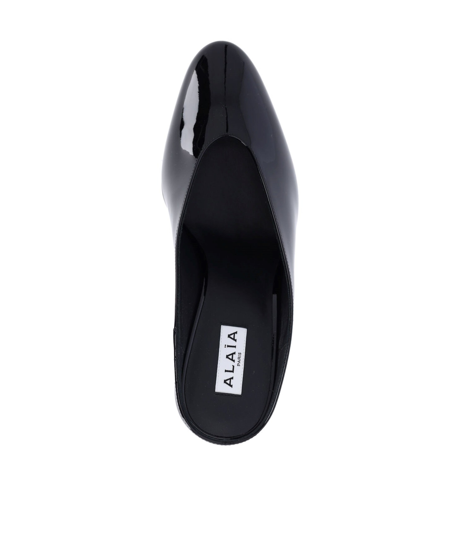 Shop Alaïa Mules With Curved Wedges In Black