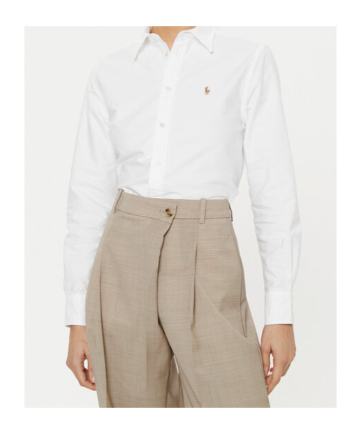 Polo Ralph Lauren Casual Button-up Shirt With Long Sleeves In White