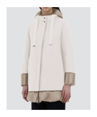 Herno Long-sleeved Down Jacket In White