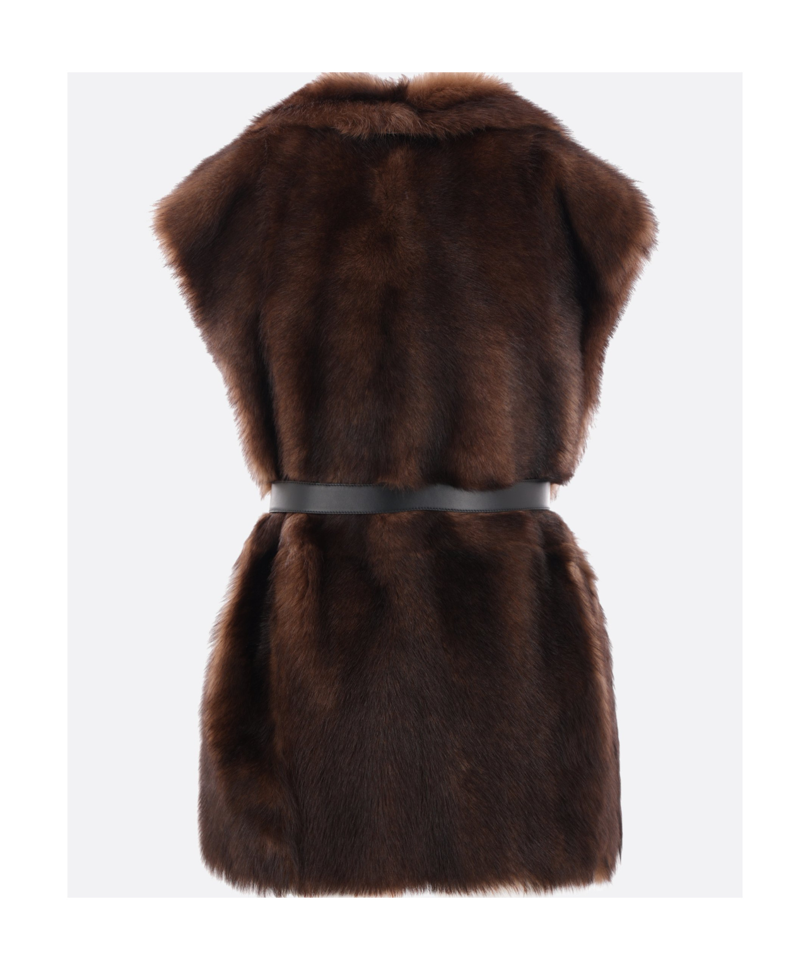 PRADA PRADA SLEEVELESS BELTED GILET