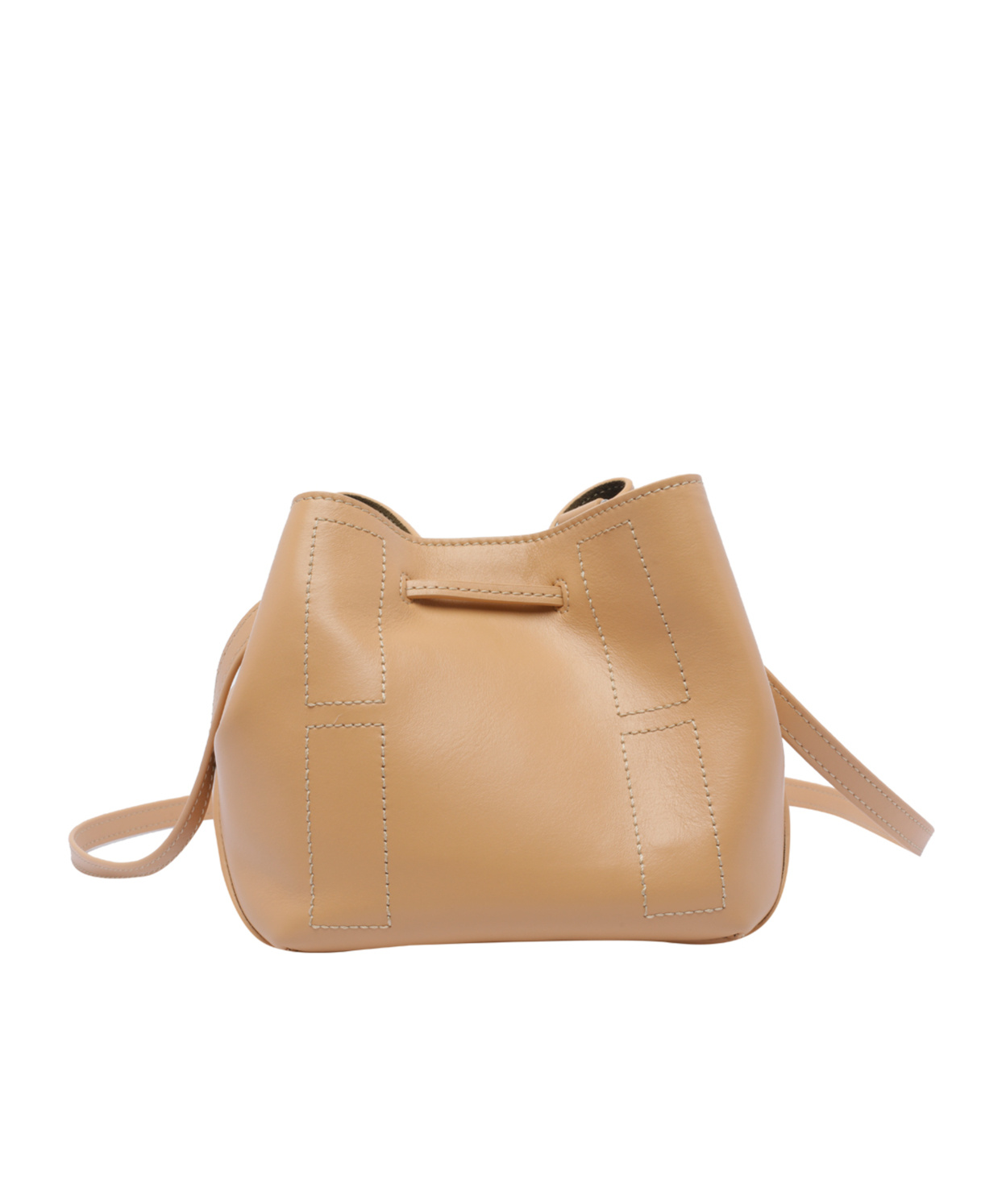 Hogan Mini Kenya Bucket Bag With Adjustable Strap In Nude
