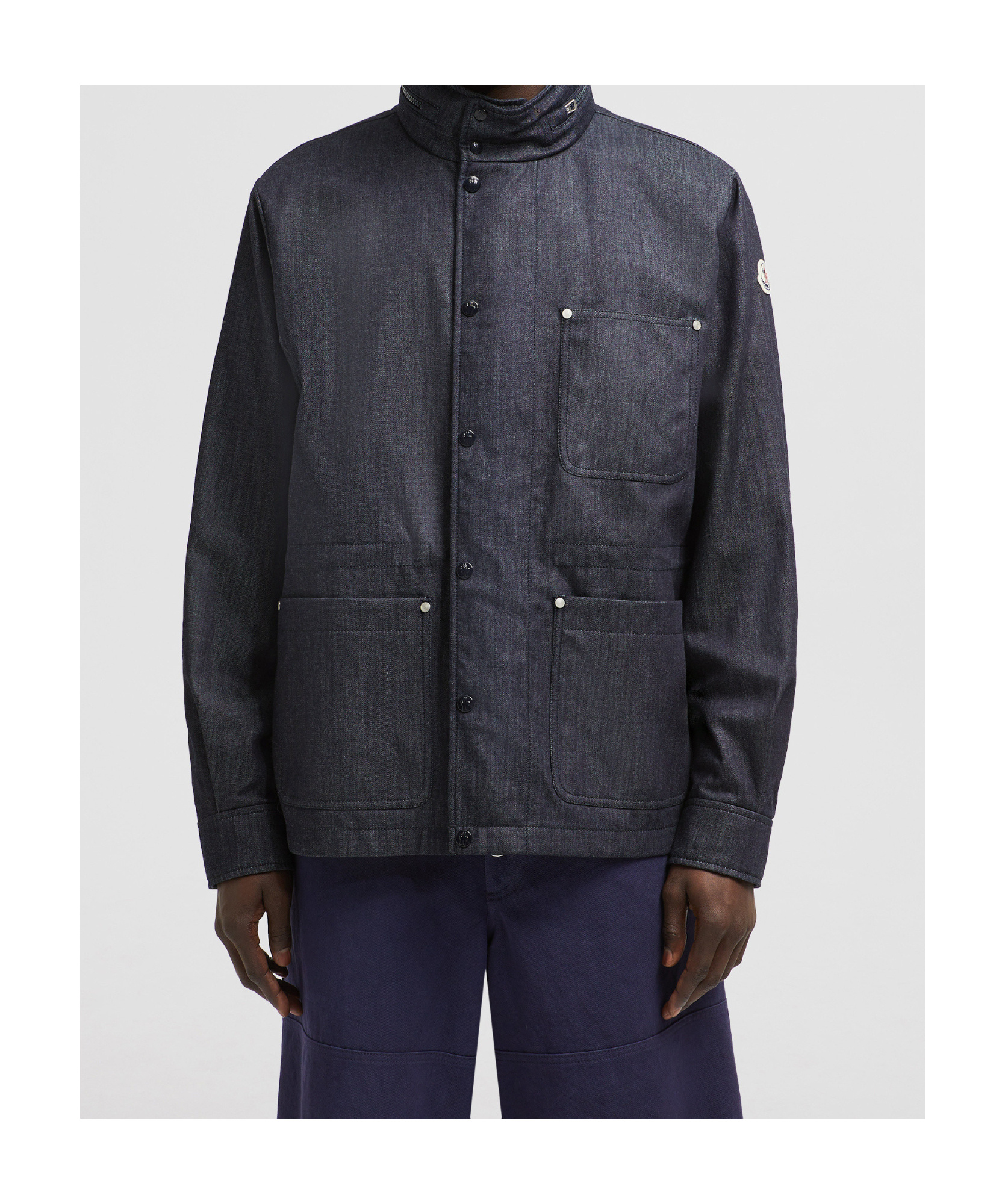 Moncler Veste Utilitaire Chesery En Denim