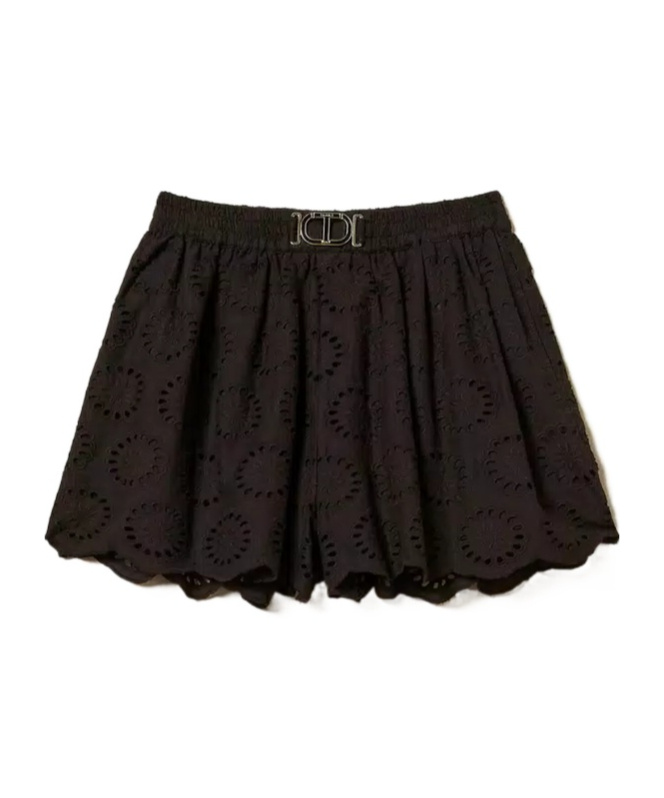 Shop Twinset Broderie-anglaise Shorts