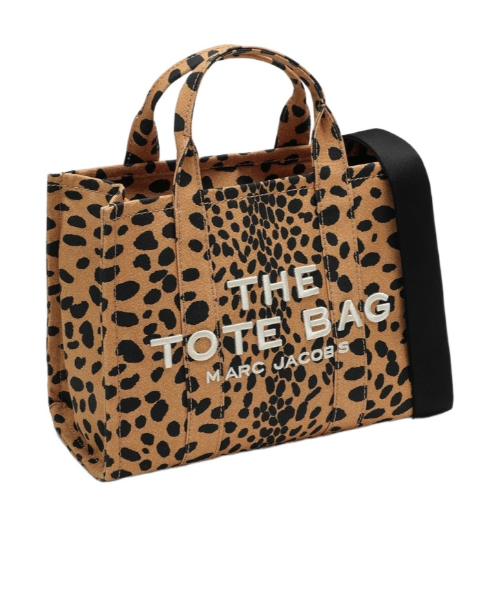 MARC JACOBS MARC JACOBS THE CHEETAH LOGO EMBROIDERED MEDIUM TOTE BAG