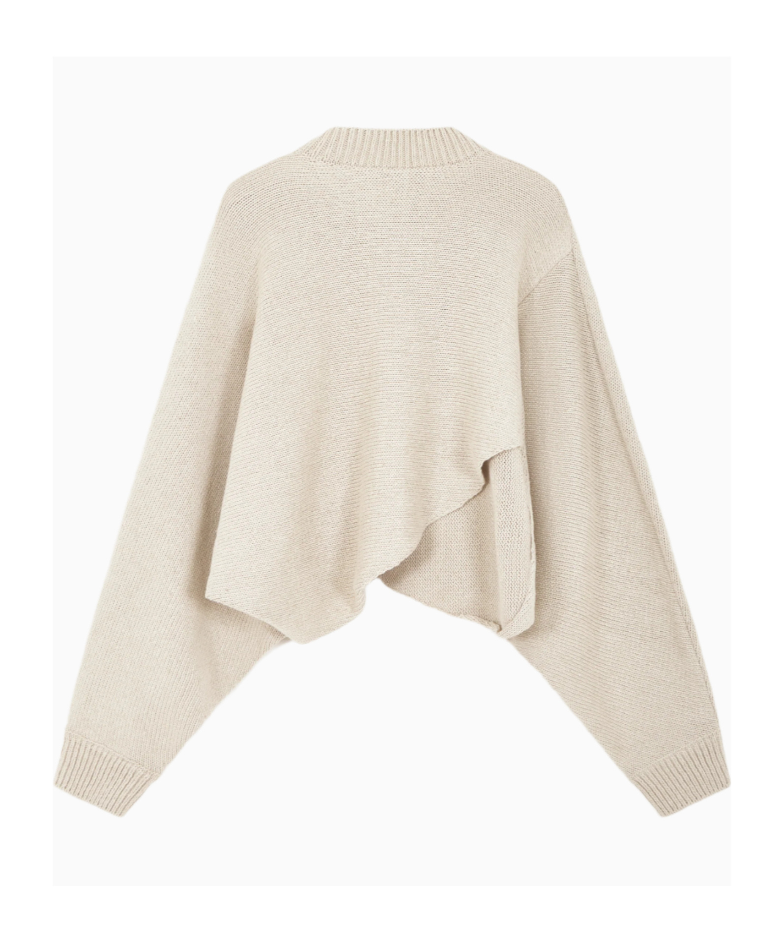 Alaïa Long Sleeve Sweater In Neutral