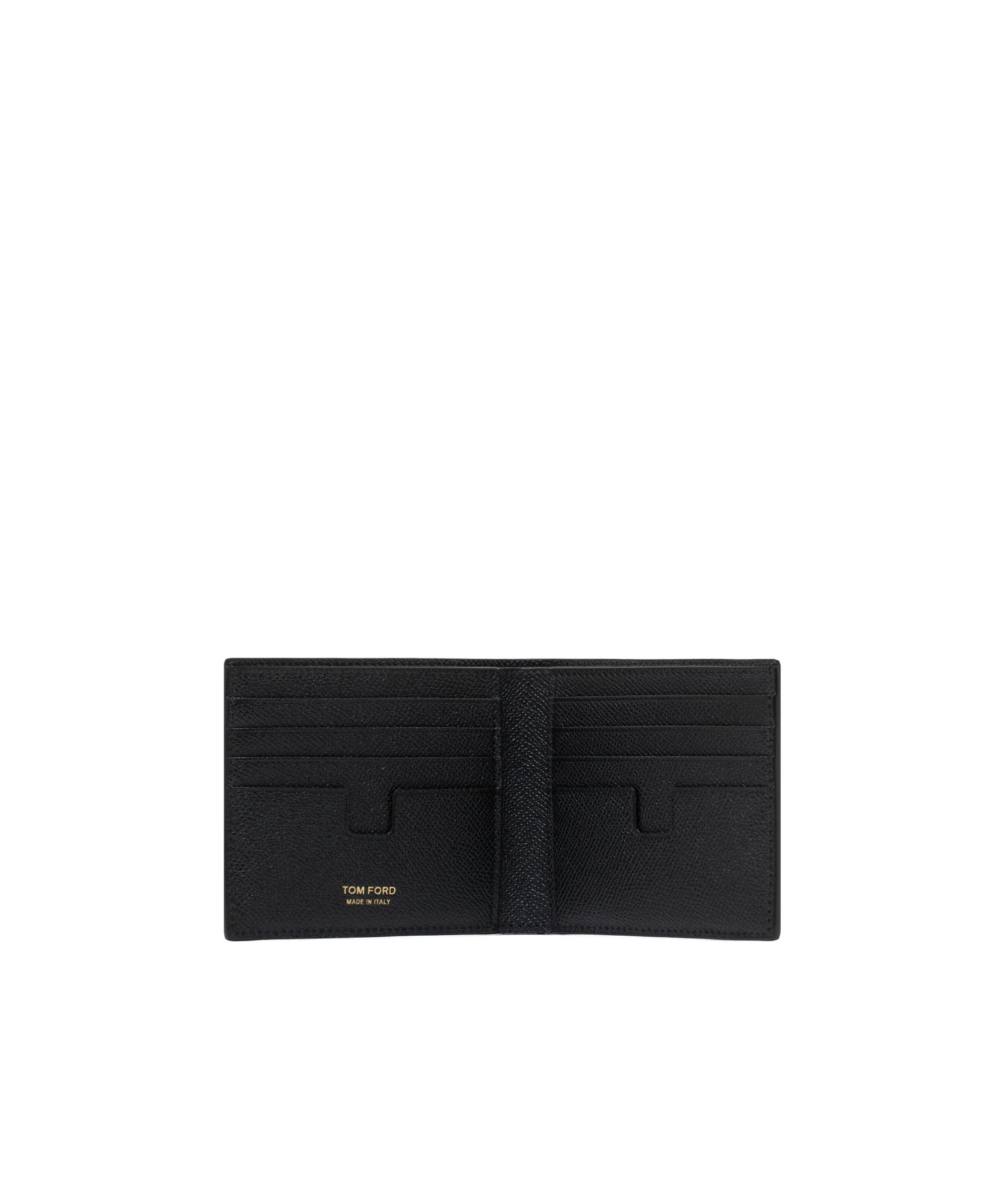 Tom Ford T Logo Bi-fold Wallet In Black