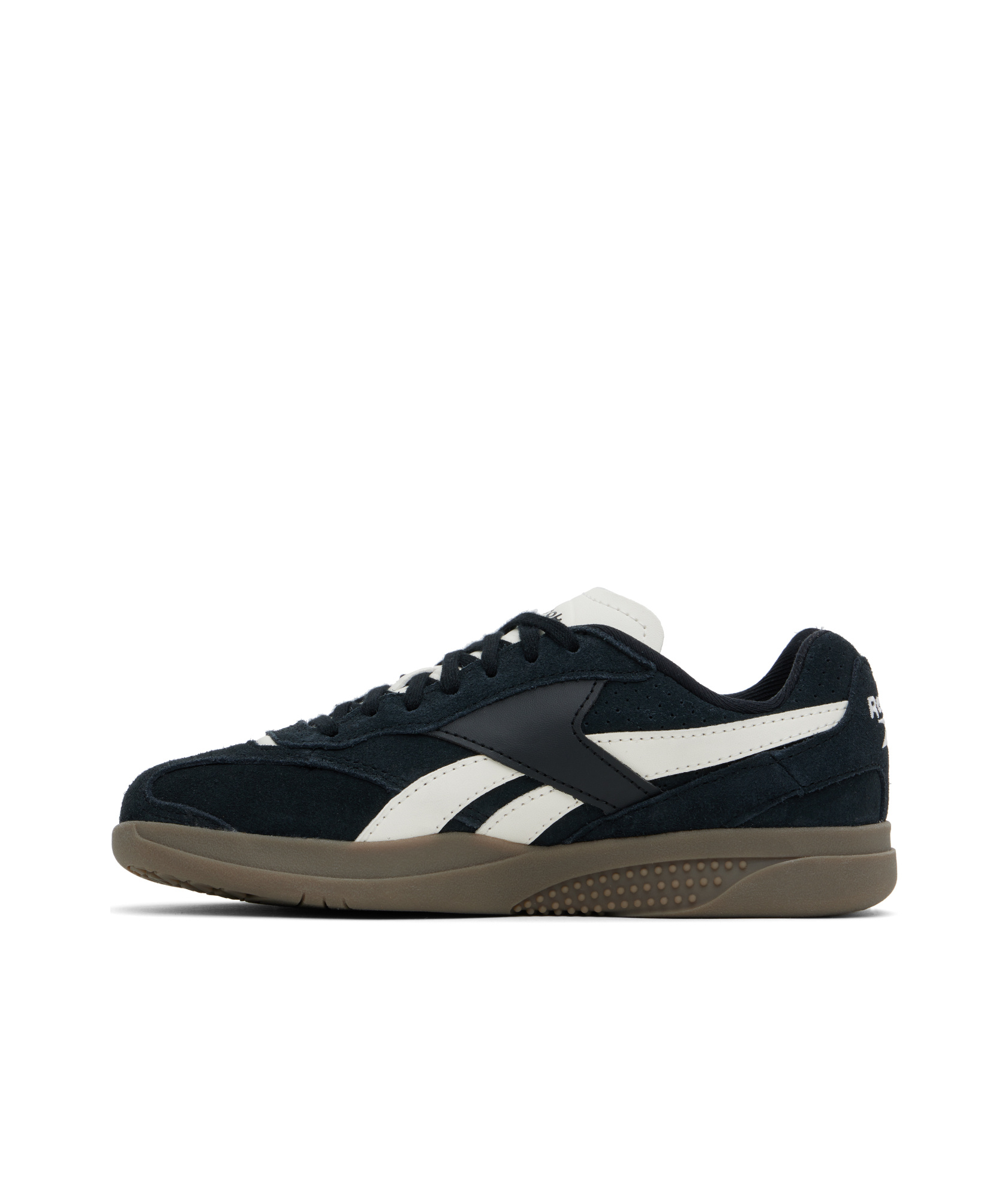 Reebok Round Toe Low-top Sneakers In Black
