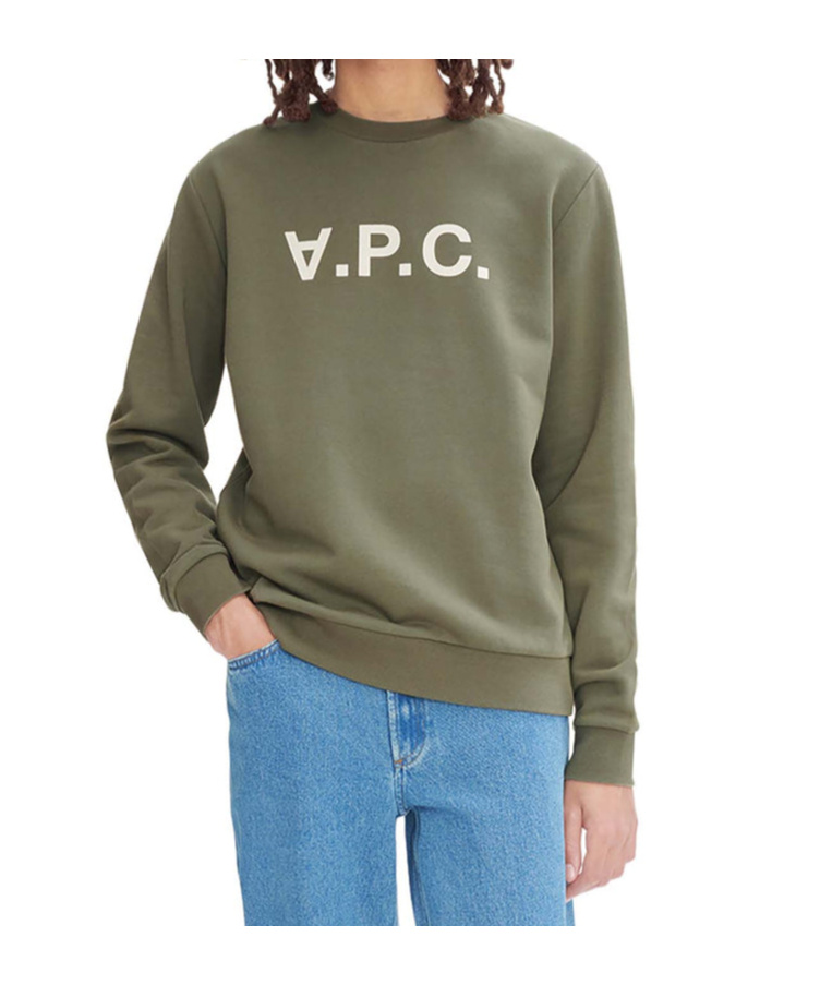 Apc Long-sleeved Sweater In Green