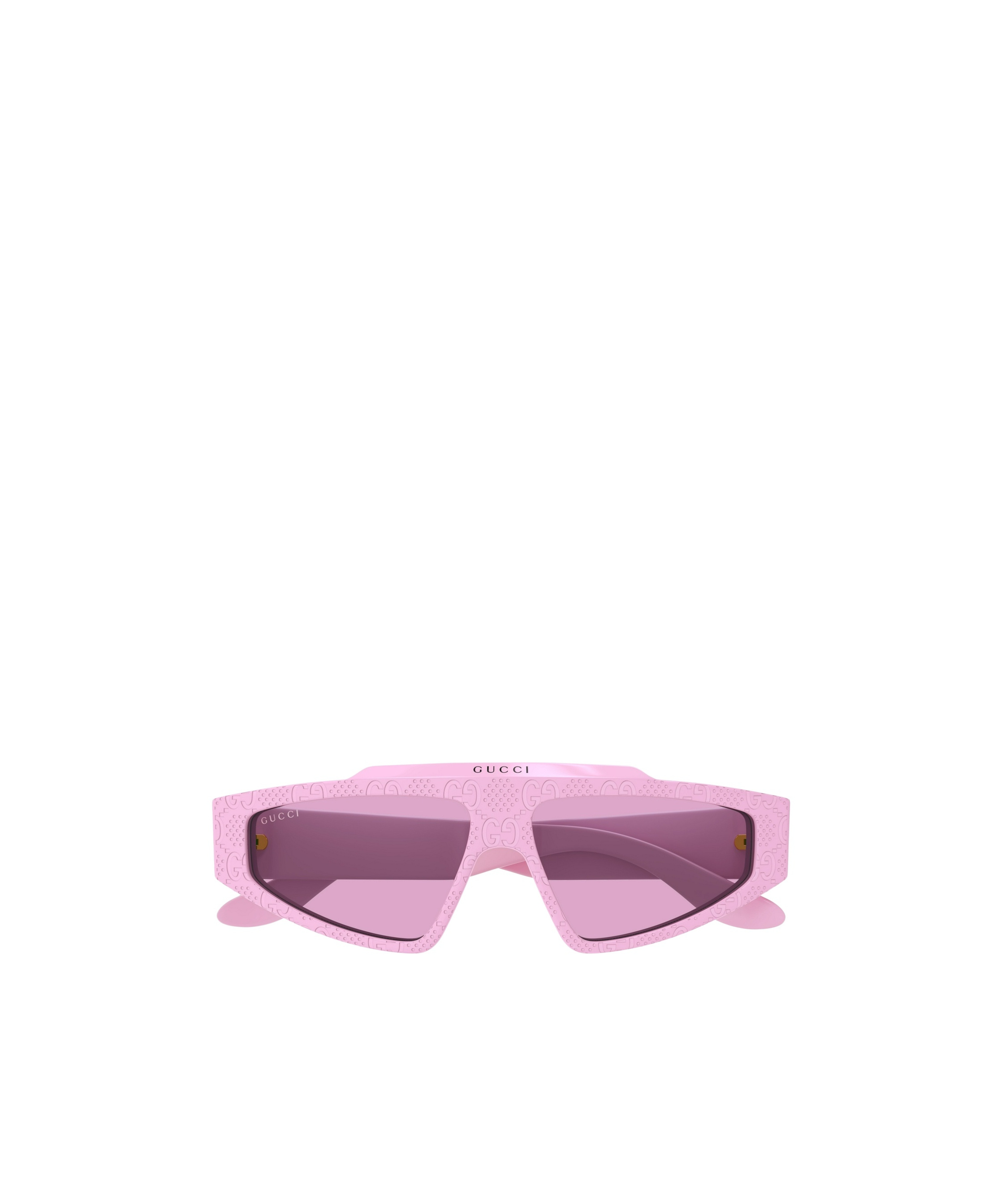 Gucci Gg Supreme Rectangle-frame Sunglasses In Pink | ModeSens display picture 1