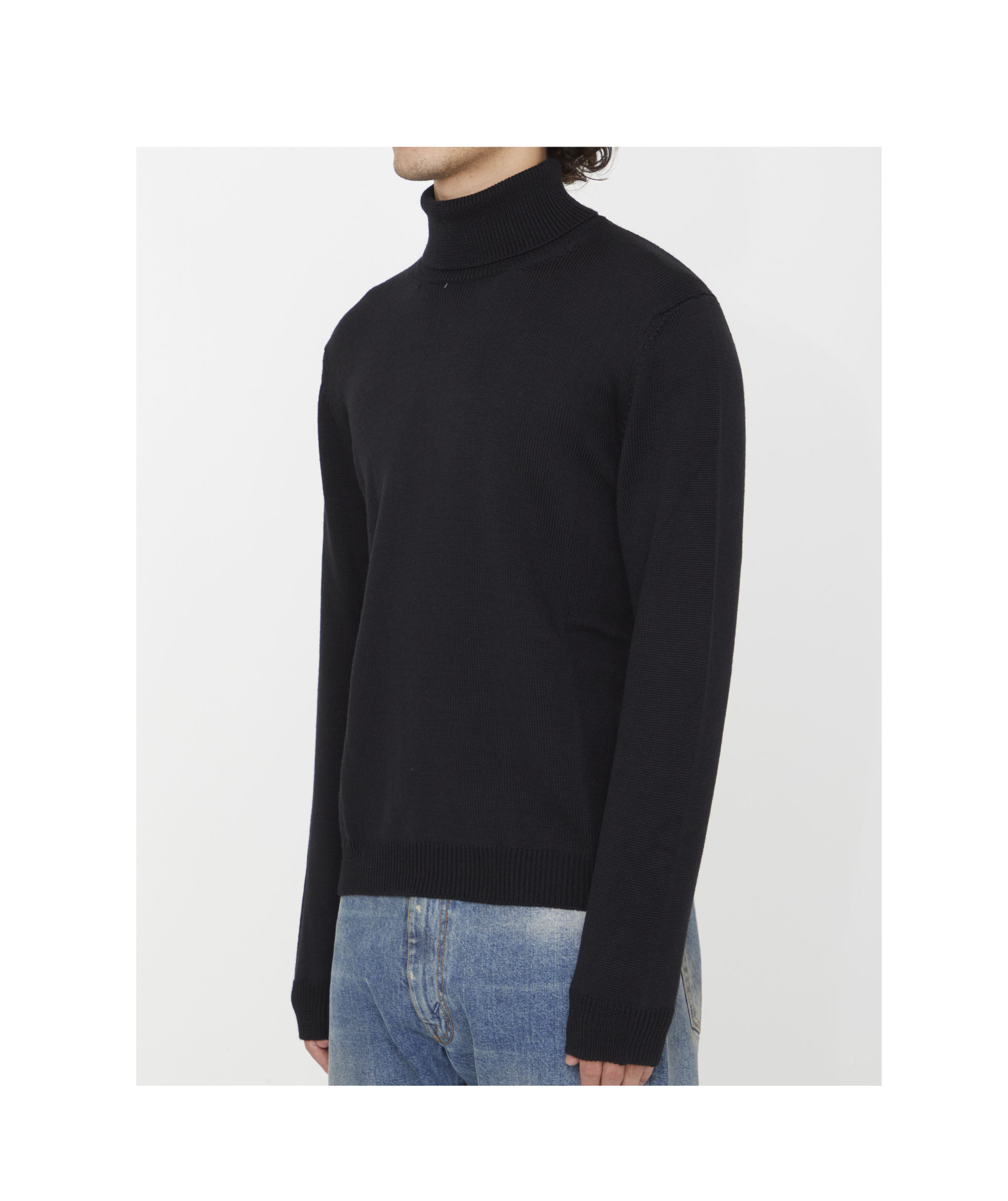 Roberto Collina Merino Wool Jumper In Black