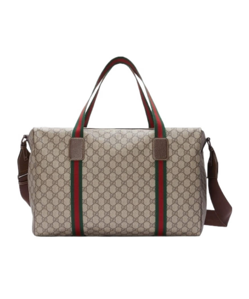 Gucci Logo Duffle Bag In Green