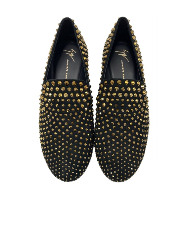 Shop Giuseppe Zanotti Nailed Loafers In Black