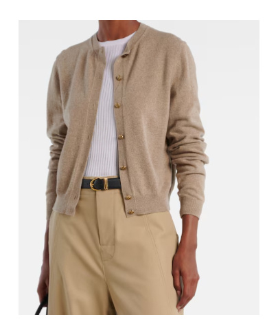 Loro Piana Cashmere Cardigan In Brown