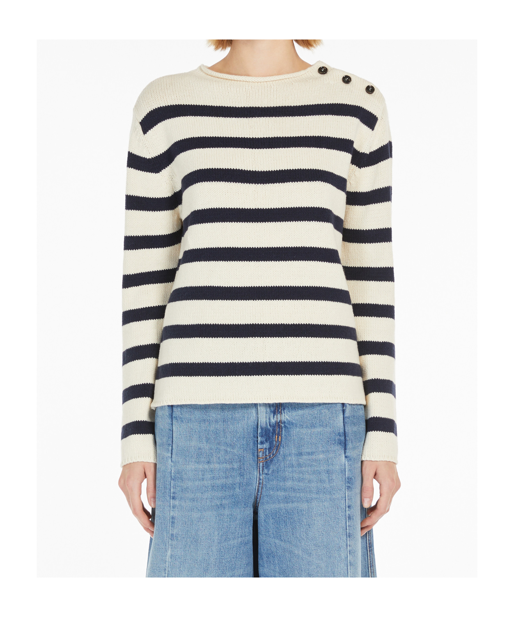 Weekend Max Mara Women's Vibo Sweater Navy | Size Xs | 2515361201600020 In White