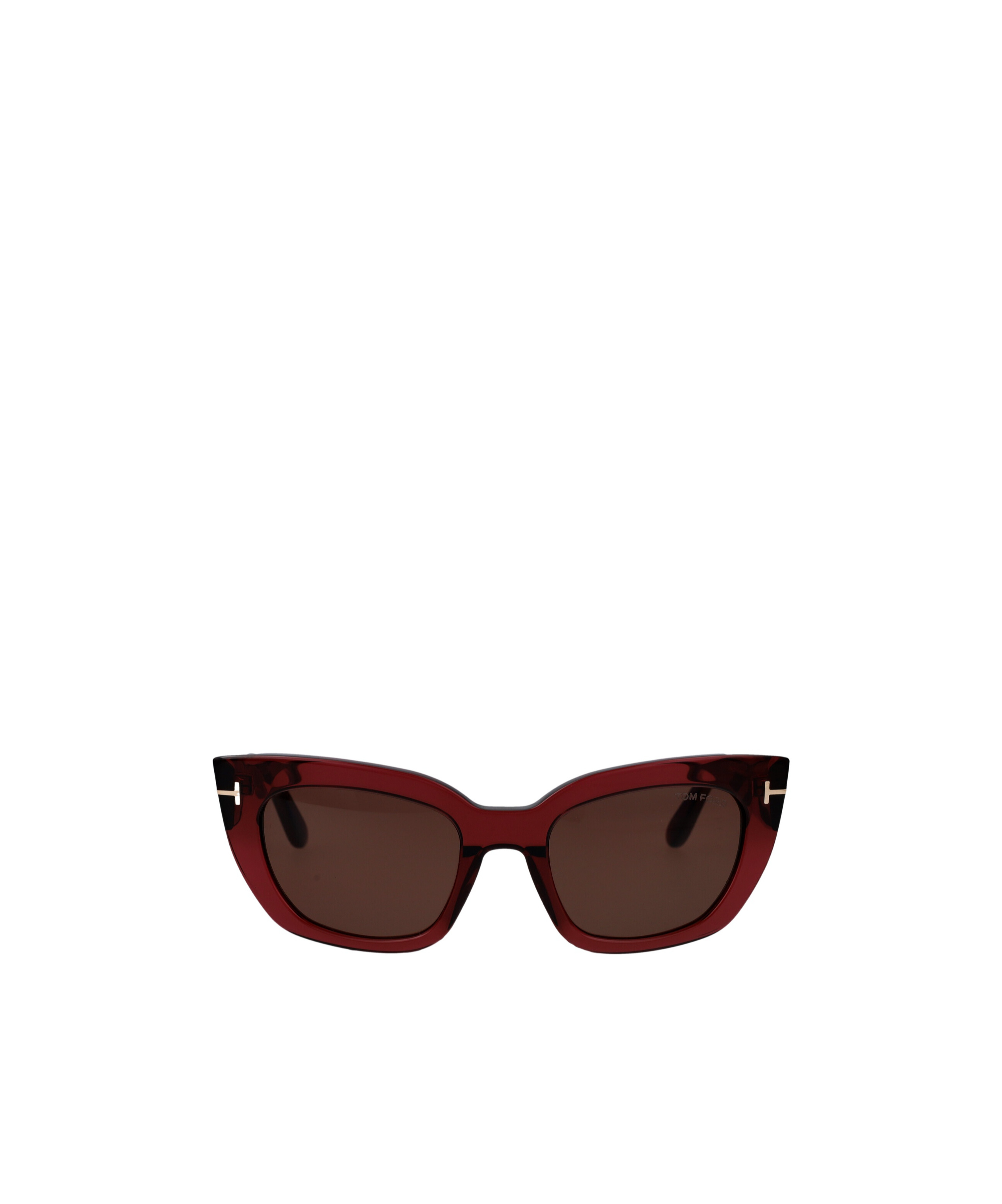 Tom Ford Pilot-frame Sunglasses In Burgundy