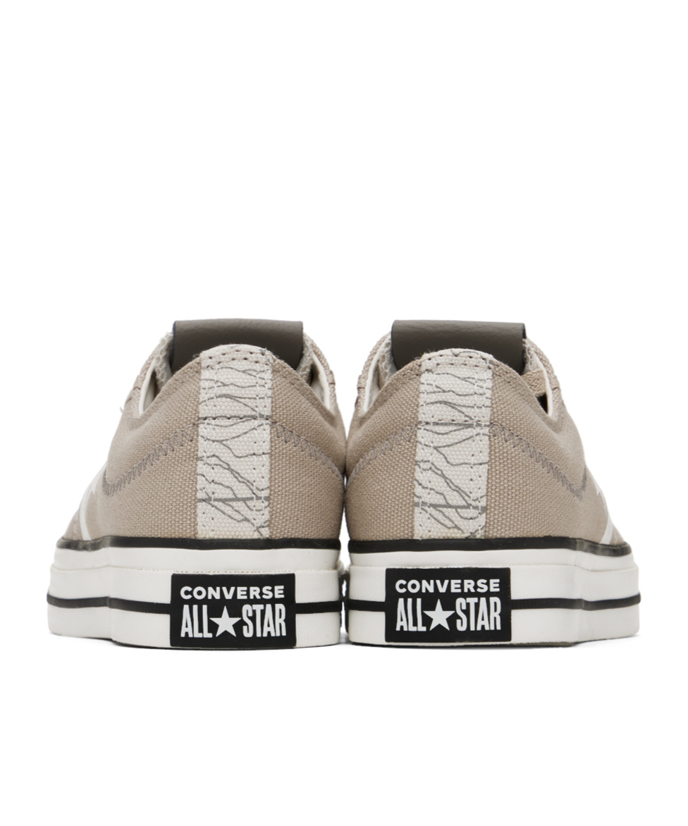 Converse Round Head Fastened With Low-top Casual Sneakers In White