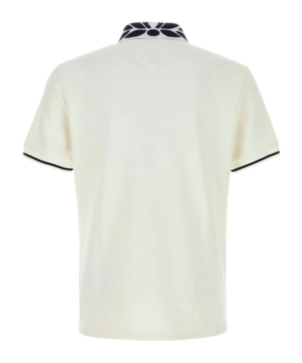 Mcm Logo-embroidered Polo Shirt In White