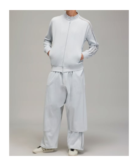 Y-3 Three-stripes Logo-print Sweatshirt In Clear Gray