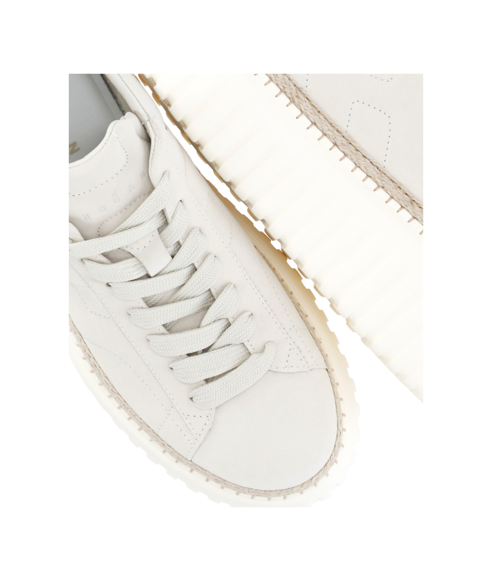 Hogan Thick Sole And Low-cut Casual Shoes In White
