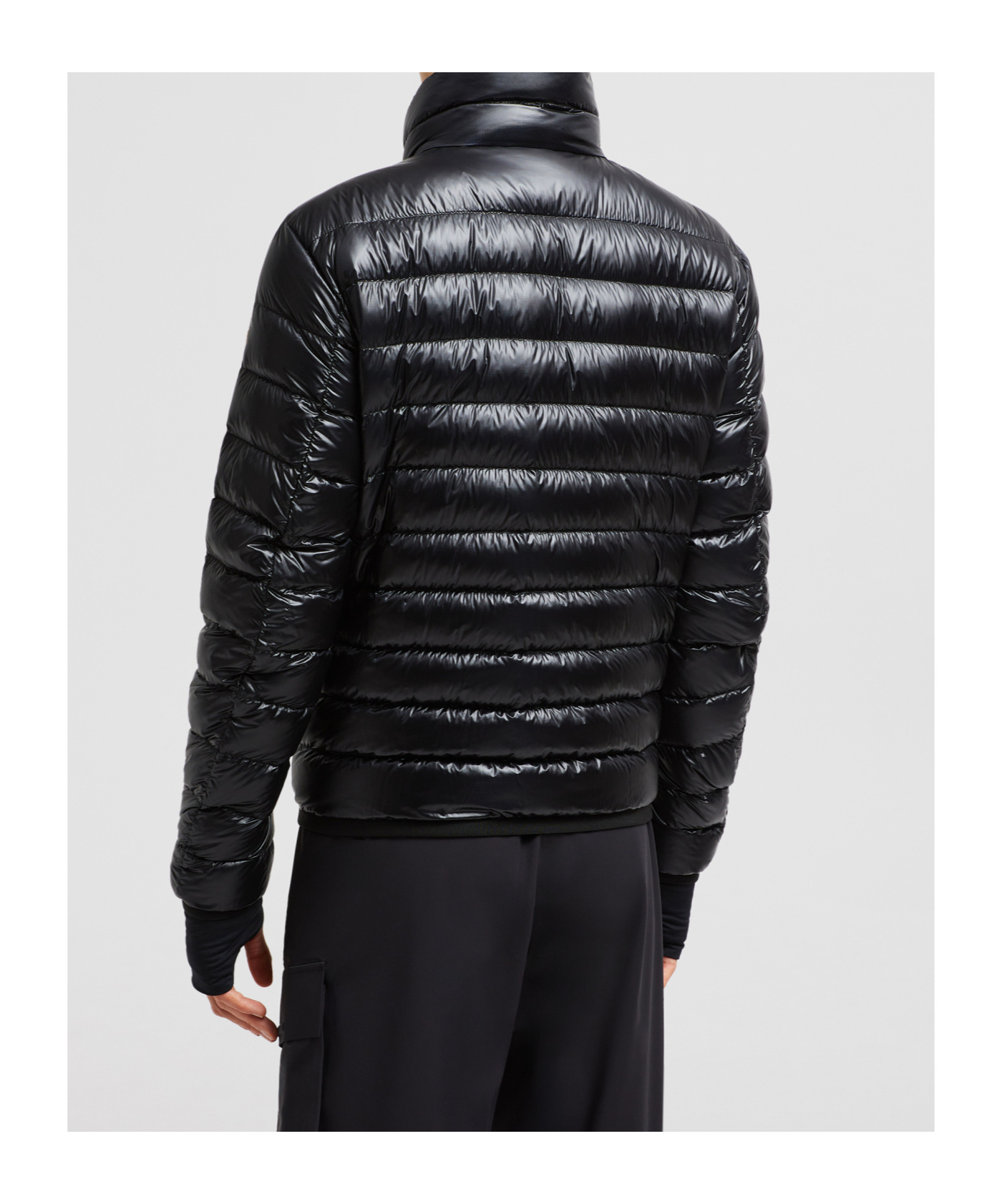 Moncler Hers Padded Jacket Zipped Pockets In Black