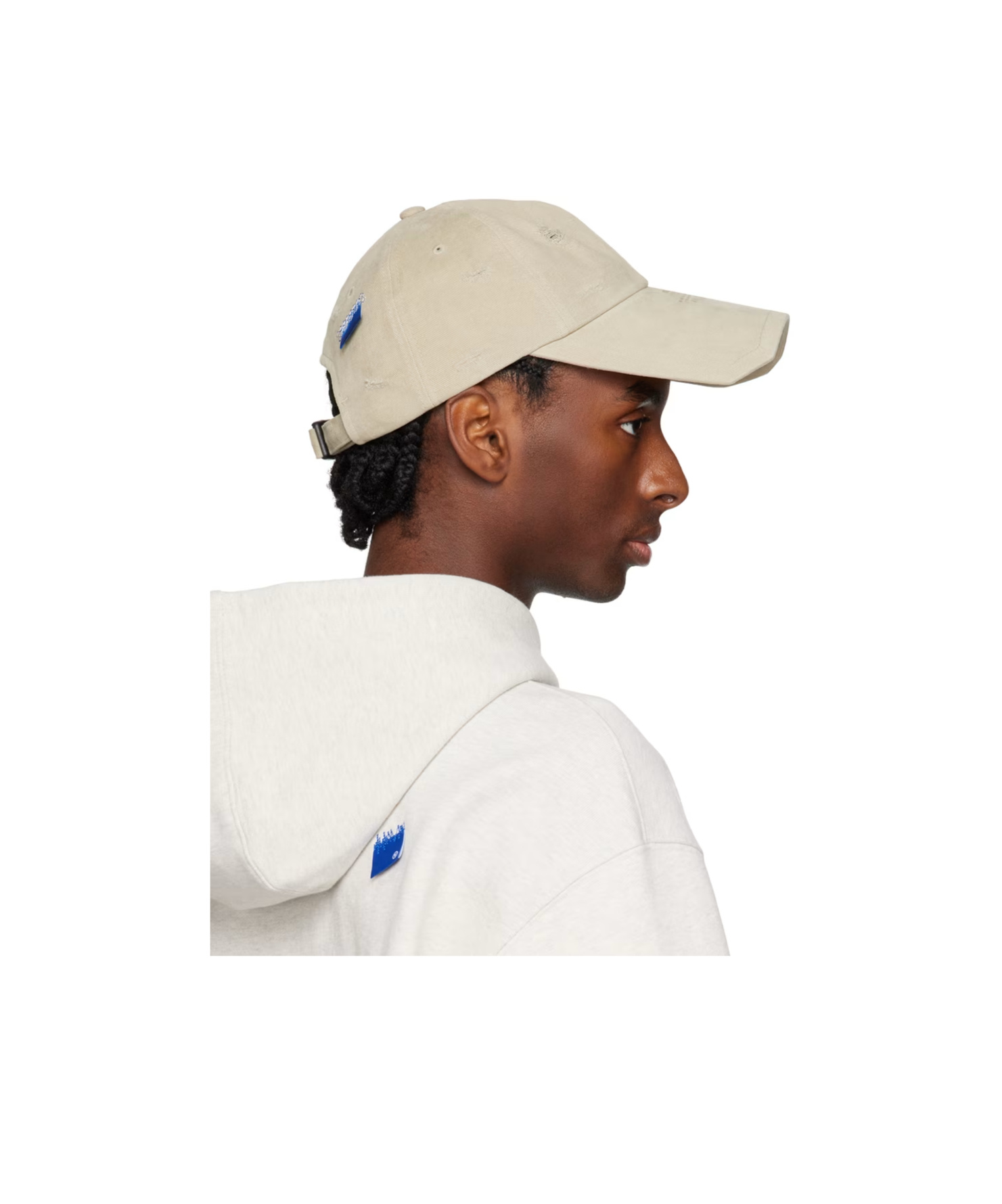Ader Error Making Old Twill Baseball Caps In White